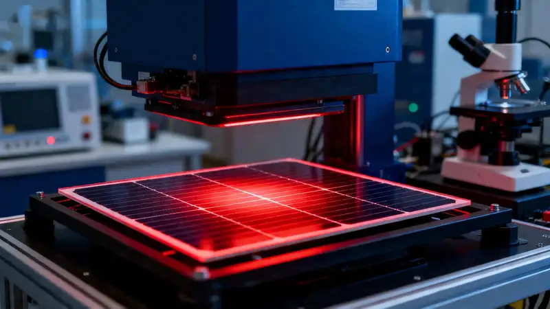 光伏电站巡检实战：便携式日光EL检测仪如何快速定位